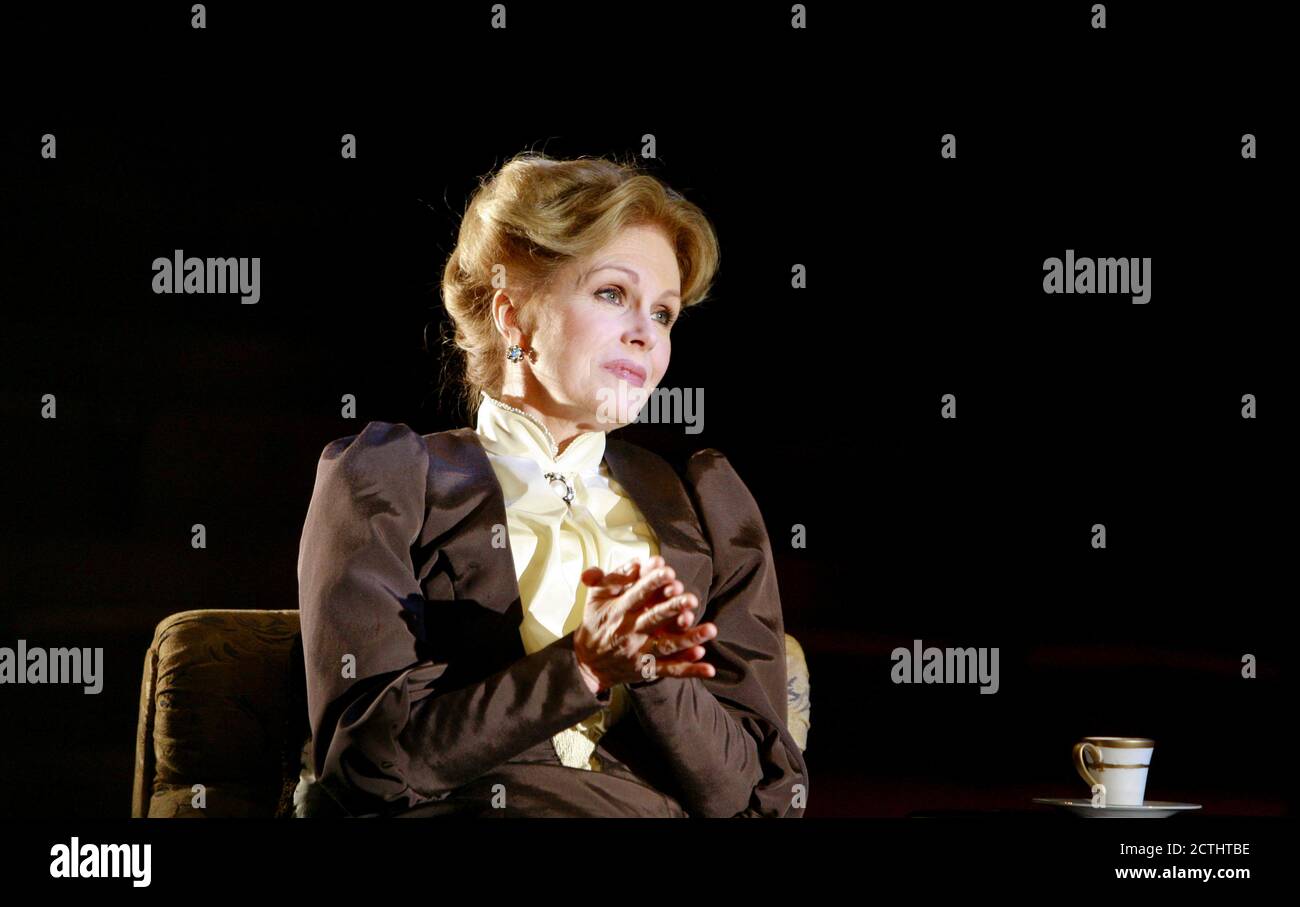 Joanna Lumley (Madame Ranevskaya) in THE CHERRY ORCHARD by Chekhov at the Crucible Theatre, Sheffield, England  20/03/2007  design: Isabella Bywater  lighting: Tim Mitchell  director: Jonathan Miller Stock Photo