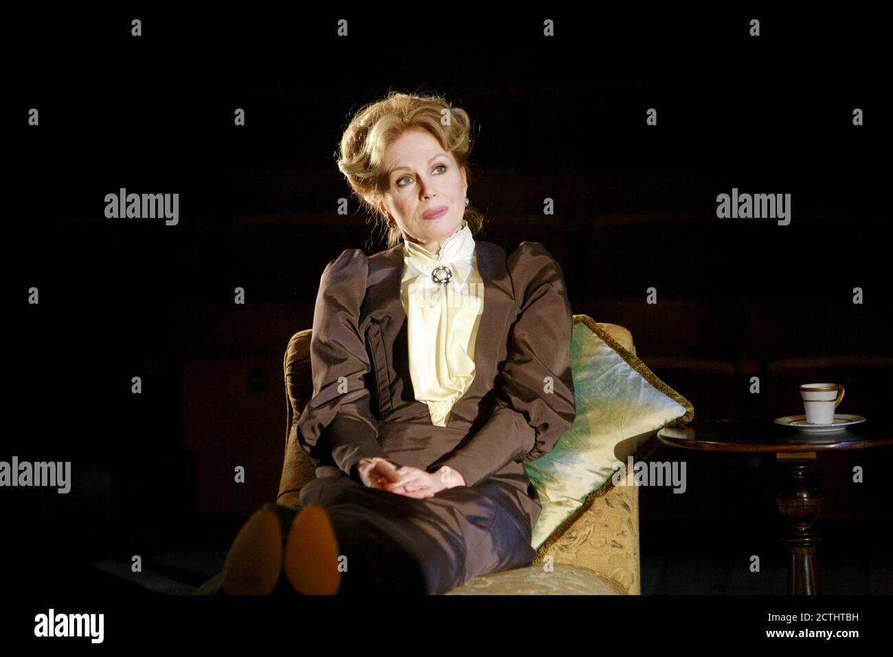 Joanna Lumley (Madame Ranevskaya) in THE CHERRY ORCHARD by Chekhov at the Crucible Theatre, Sheffield, England  20/03/2007  design: Isabella Bywater  lighting: Tim Mitchell  director: Jonathan Miller Stock Photo