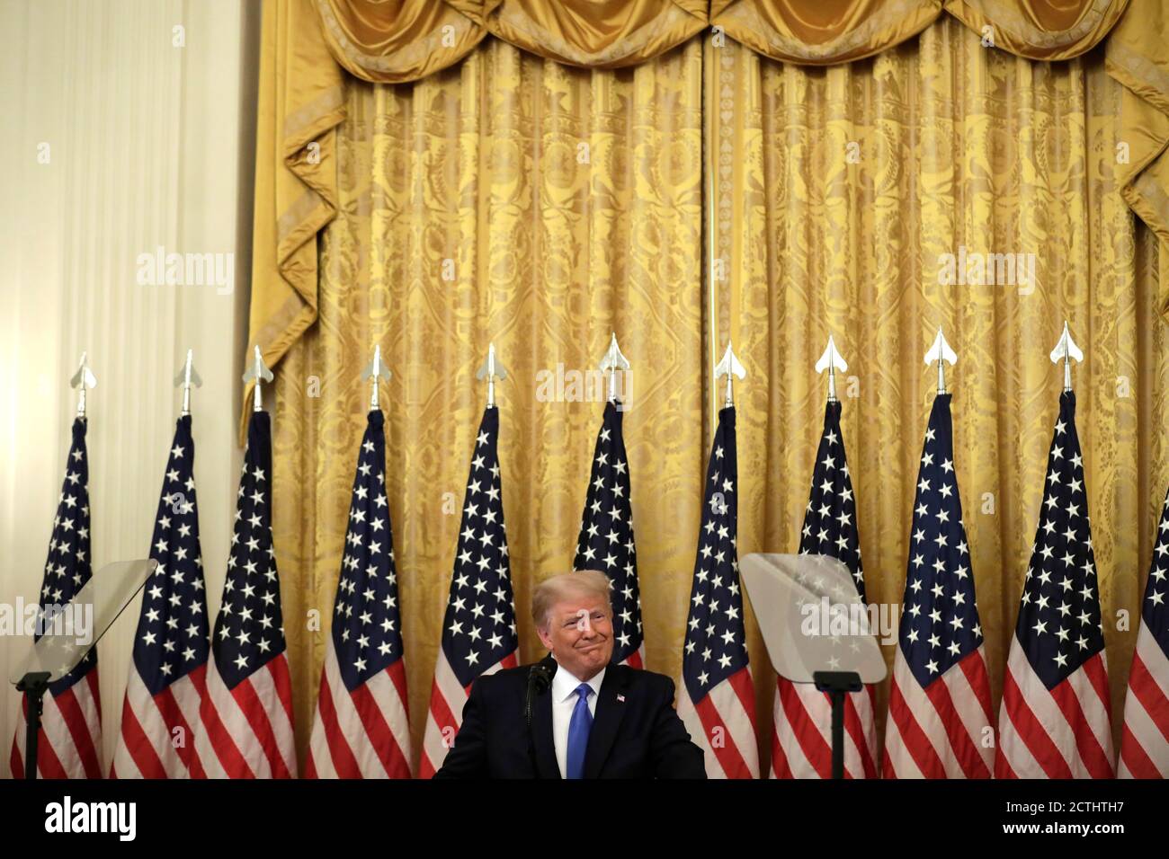 United States President Donald J. Trump delivers remarks in honor of ...