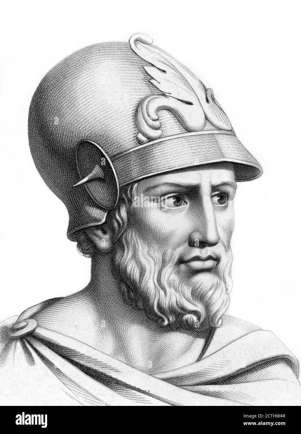 Cyrus the Great, early 19th century French engraving Stock Photo