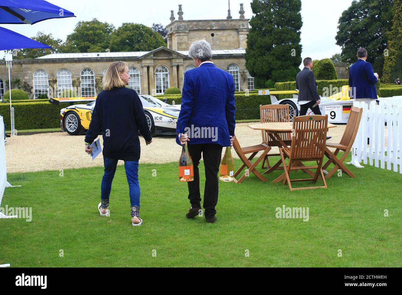 Blenheim Palace, Oxford, UK. 23rd Sep, 2020. The magnums of rose wine get a new home at the famous Salon Prive held at Blenheim Palace Credit: Motofoto/Alamy Live News Stock Photo