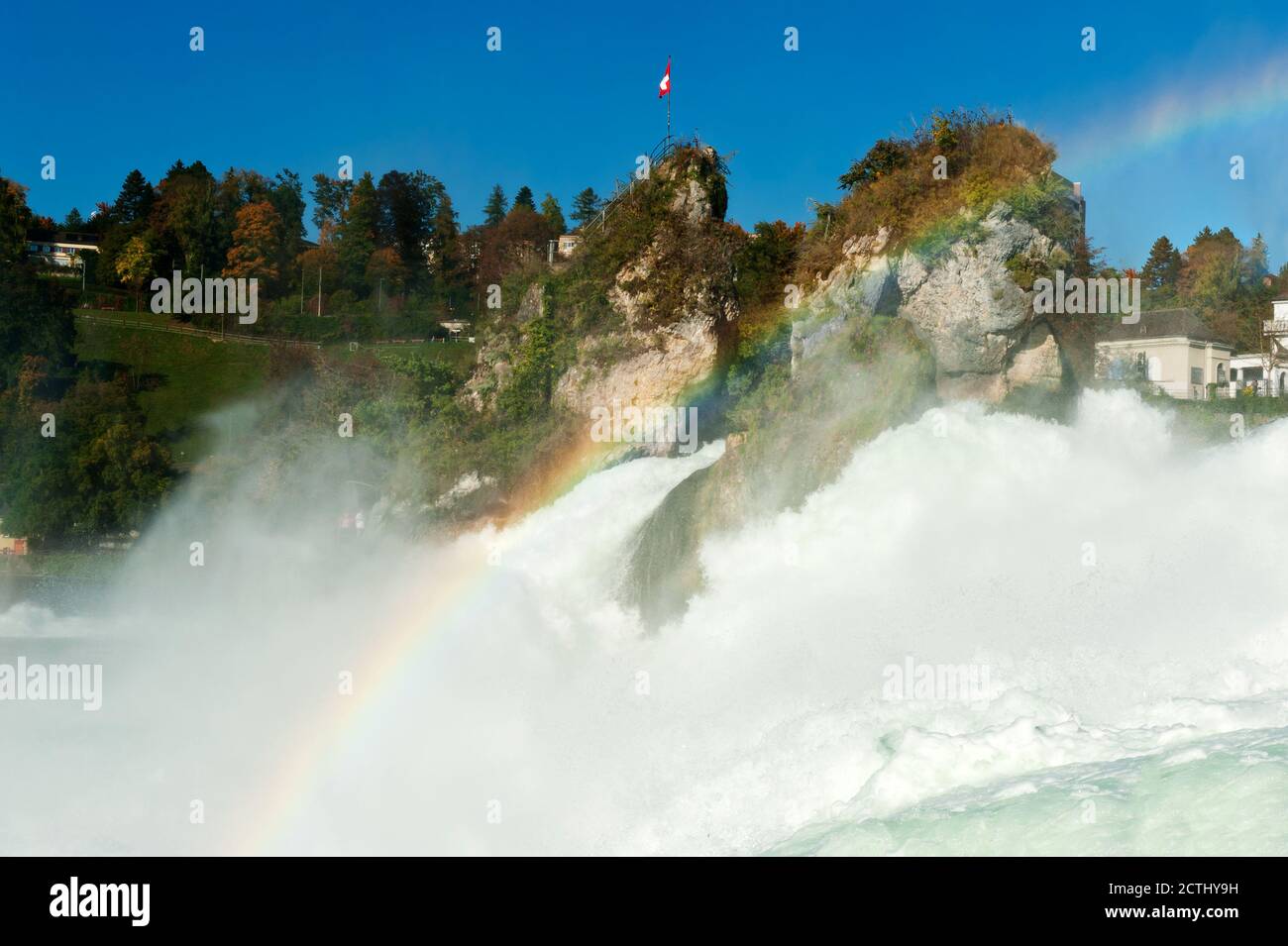 Mighty Rhine Falls (largest falls in Europe) at Schaffhausen in