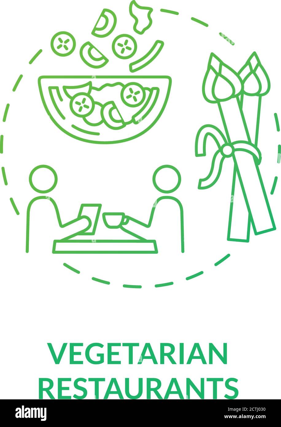 Vegetarian restaurants concept icon Stock Vector Image & Art - Alamy