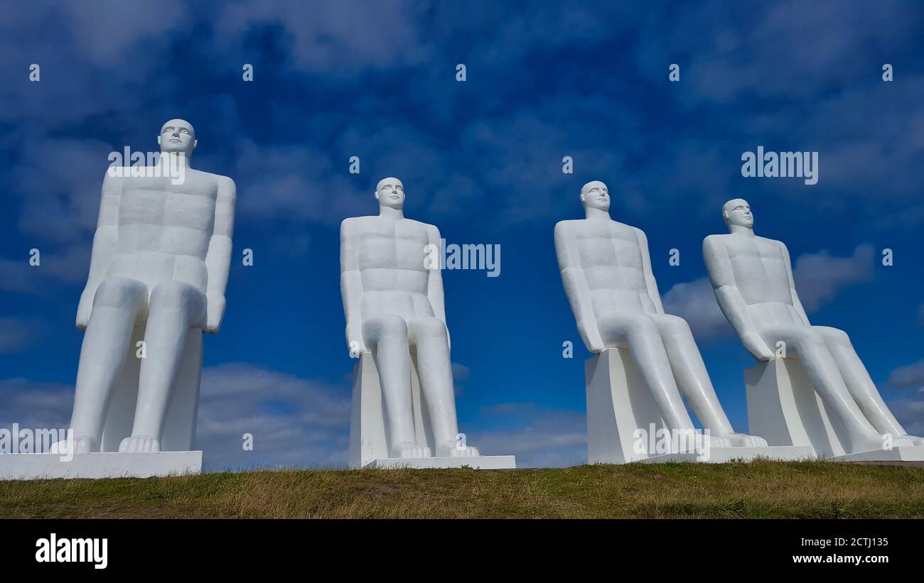 Famous sculptures of the city Esbjerg in Denmark Stock Photo