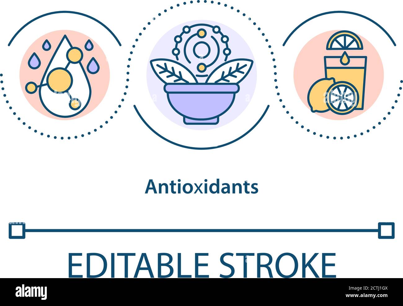 Antioxidants concept icon Stock Vector Image & Art Alamy