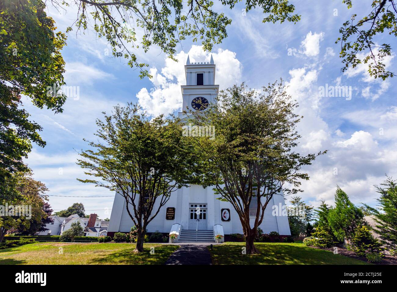 First United Methodist Church, Main St, Chatham, Massachusetts, USA Stock Photo