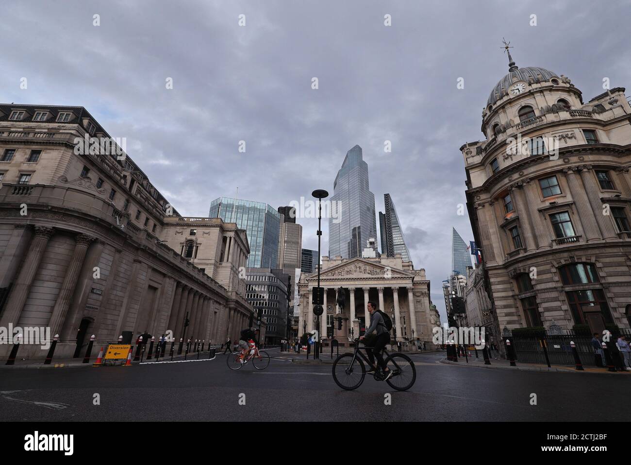 The Bank of England in the City of London, Rishi Sunak has cancelled this year's Budget and will instead prioritise protecting millions of jobs in sectors hit by the latest Government guidance on Covid-19. Stock Photo
