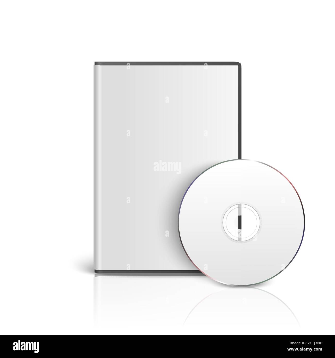 Vector 3d Realistic CD, DVD with Cover Box Set Closeup Isolated on White  Background with Reflection. Design Template. CD Packaging Copy Space. Front  Stock Vector Image & Art - Alamy