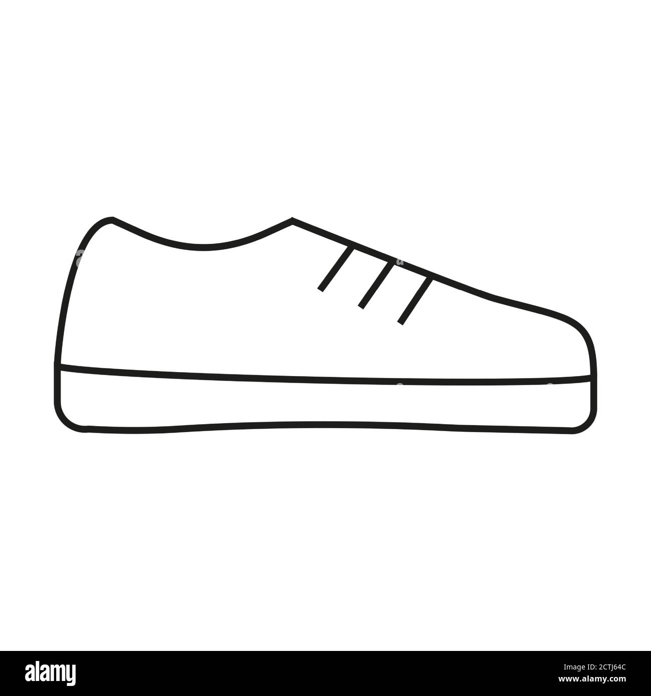 golf shoes icon vector outline style Stock Vector