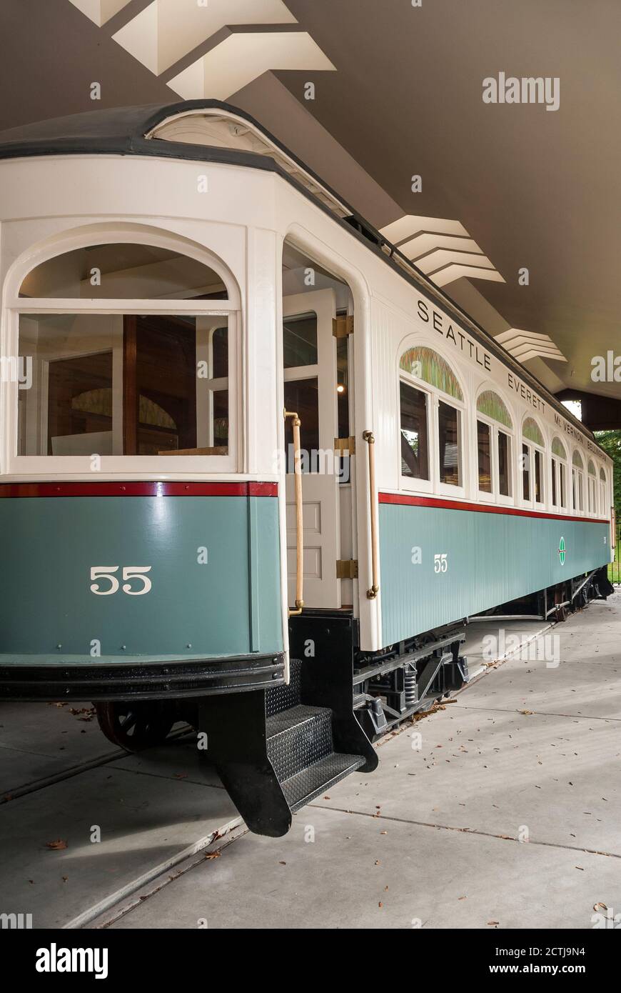 Interurban Car No. 55, a lightrail conveyance in Heritage Park in