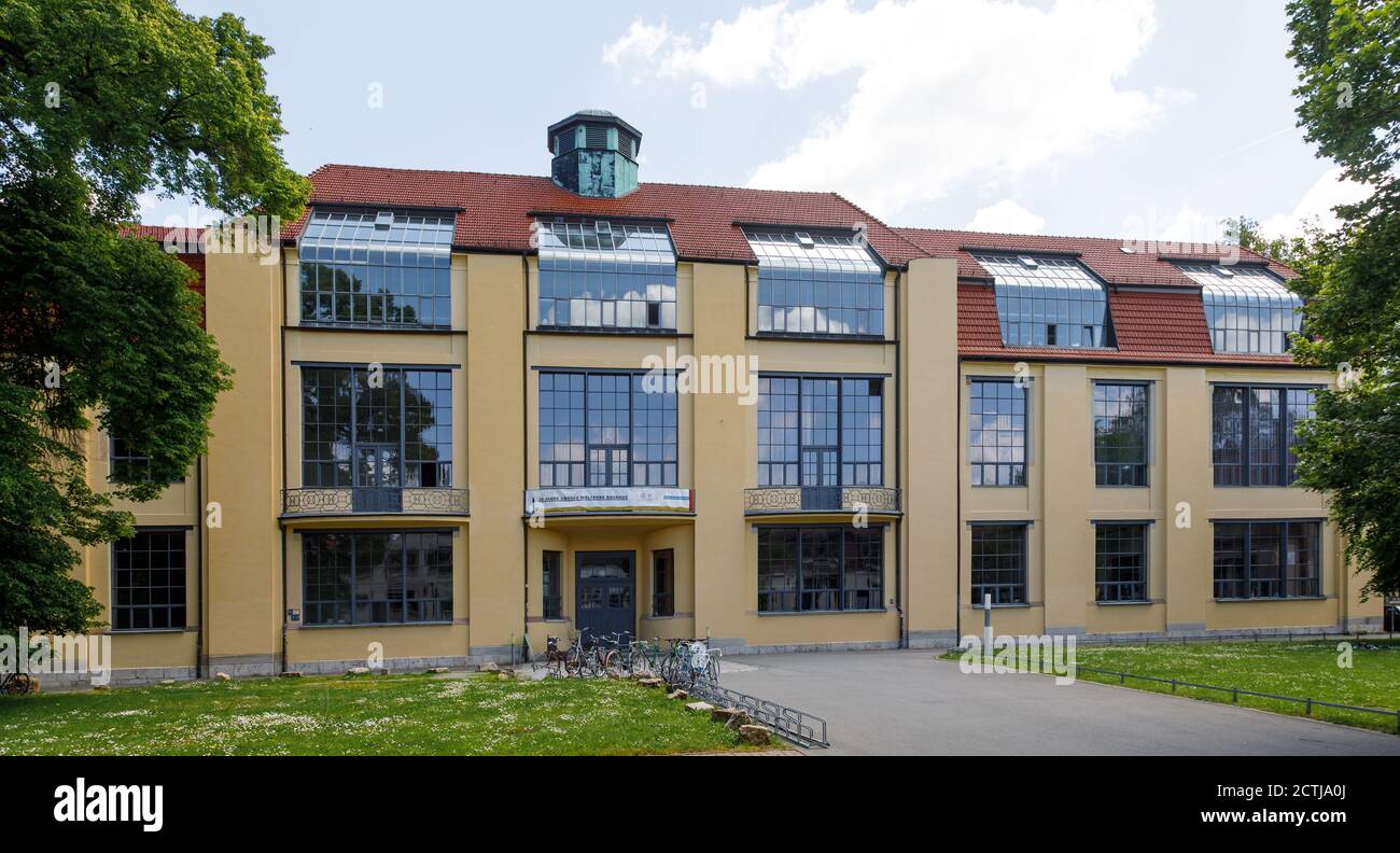 Exterior view of the main building of Bauhaus University Weimar (german: " Bauhaus-Universität Weimar") in Gemany Stock Photo - Alamy