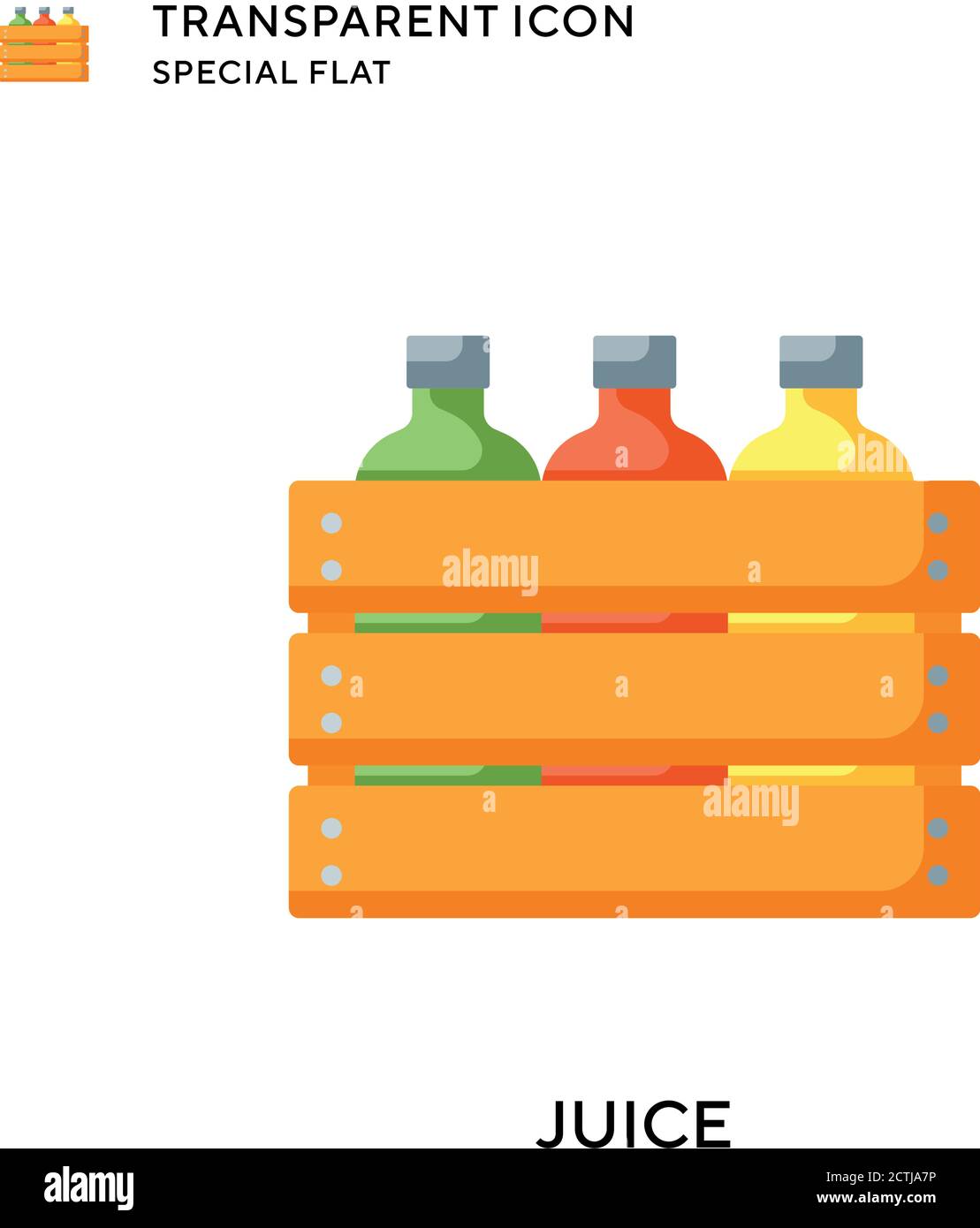 Juice vector icon. Flat style illustration. EPS 10 vector Stock Vector ...