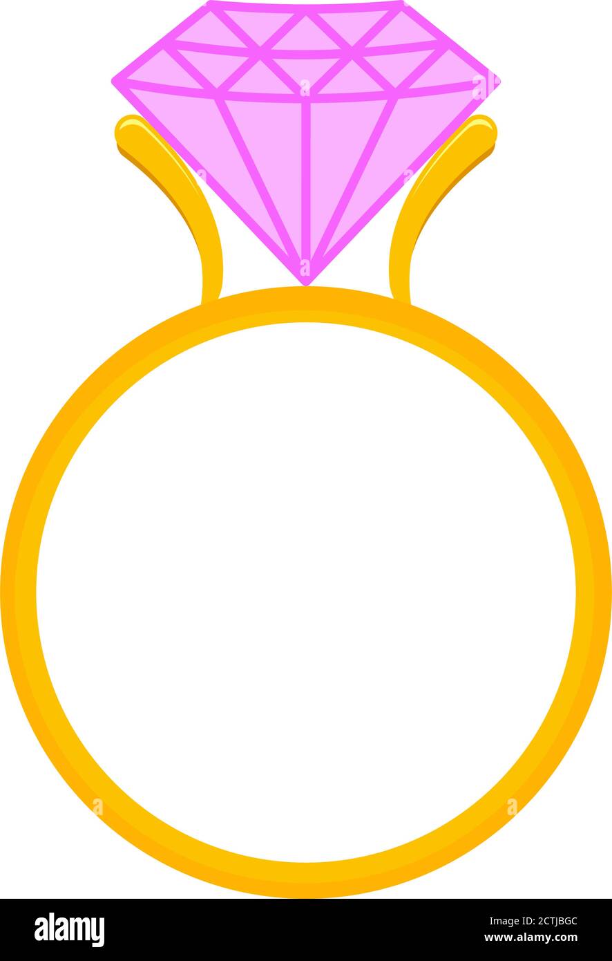 Diamond ring for engagement ring or wedding ring icon vector Stock ...