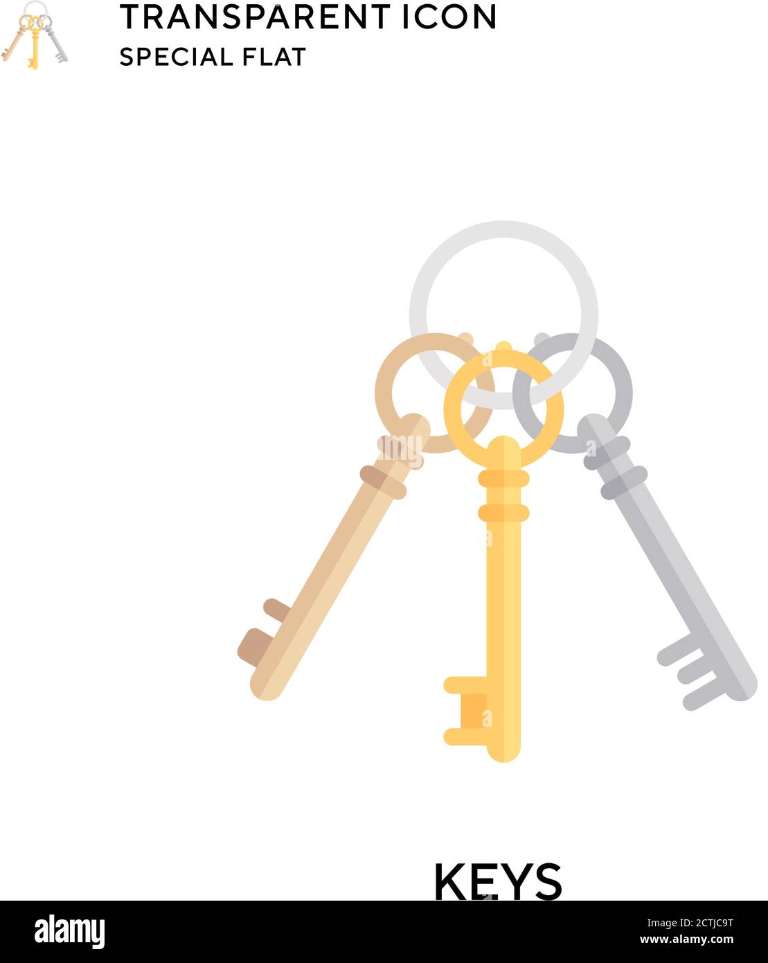Keys vector icon. Flat style illustration. EPS 10 vector Stock Vector ...