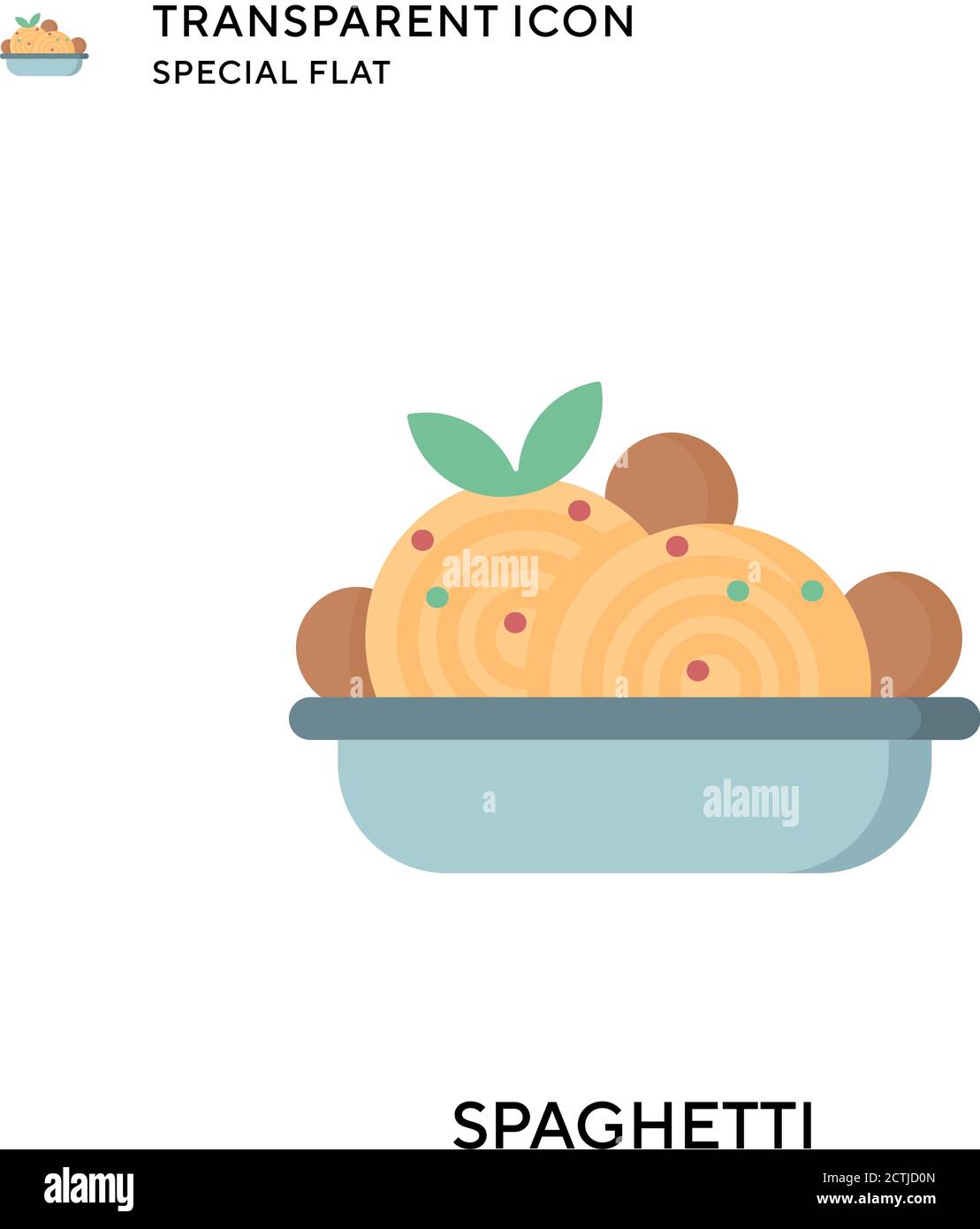 Spaghetti vector icon. Flat style illustration. EPS 10 vector Stock ...