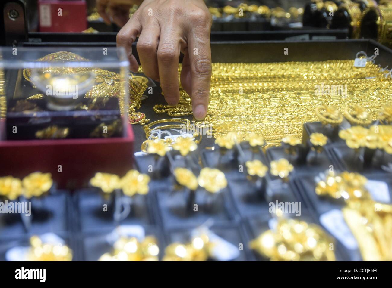 Indonesia Gold Jewellery Stock Photo Alamy