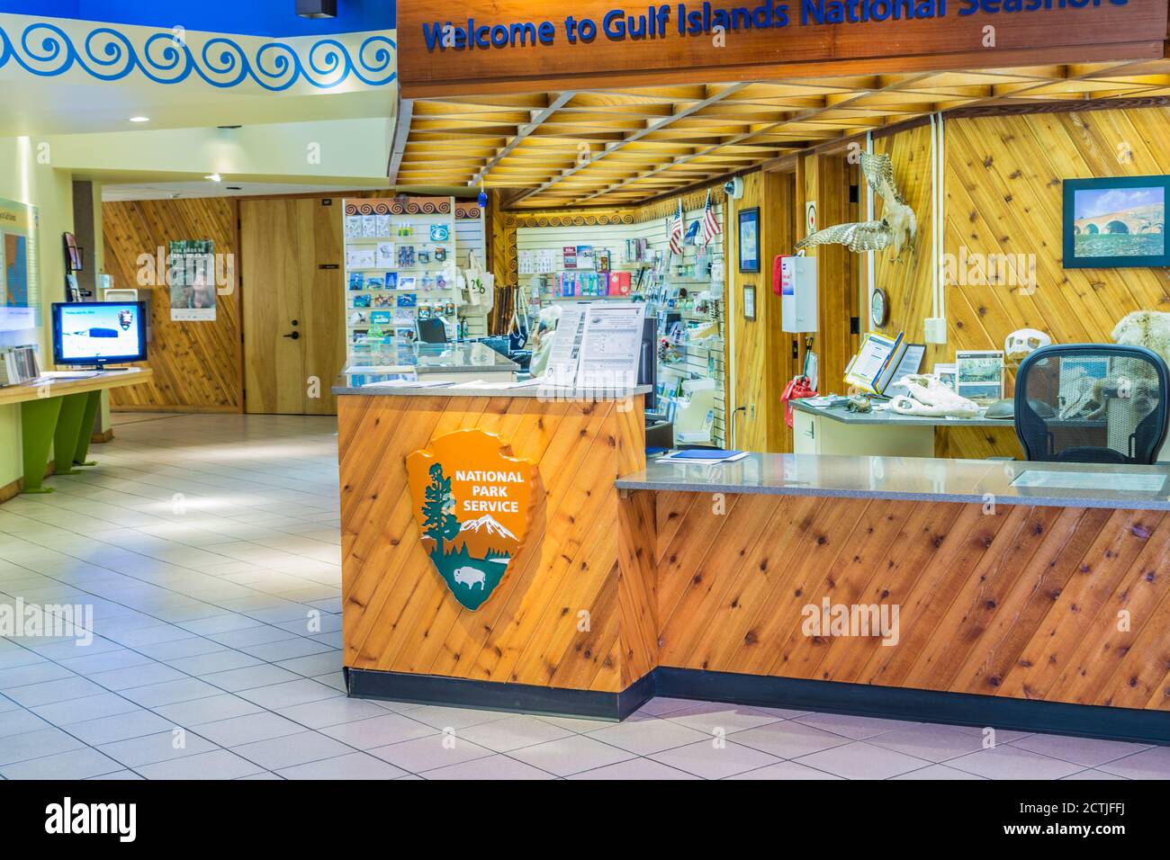 Visitor Center at the Davis Bayou Area of the Gulf Islands National