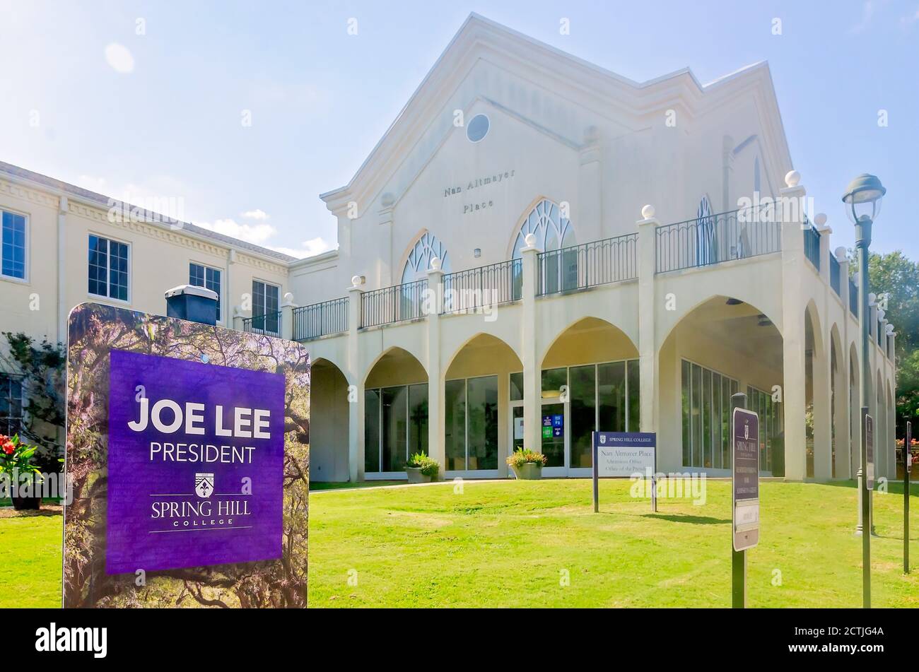 Nan Altmayer Place, which houses the admissions office and President Joe Lee’s office, is pictured at Spring Hill College, Aug. 22, 2020, in Mobile, A Stock Photo