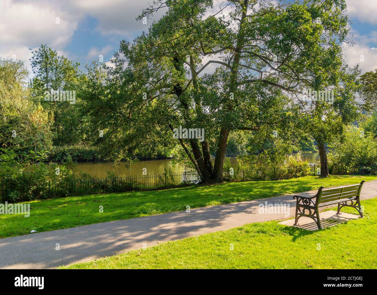 Beautiful Brueton Park in Solihull, West Midlands, England Stock Photo