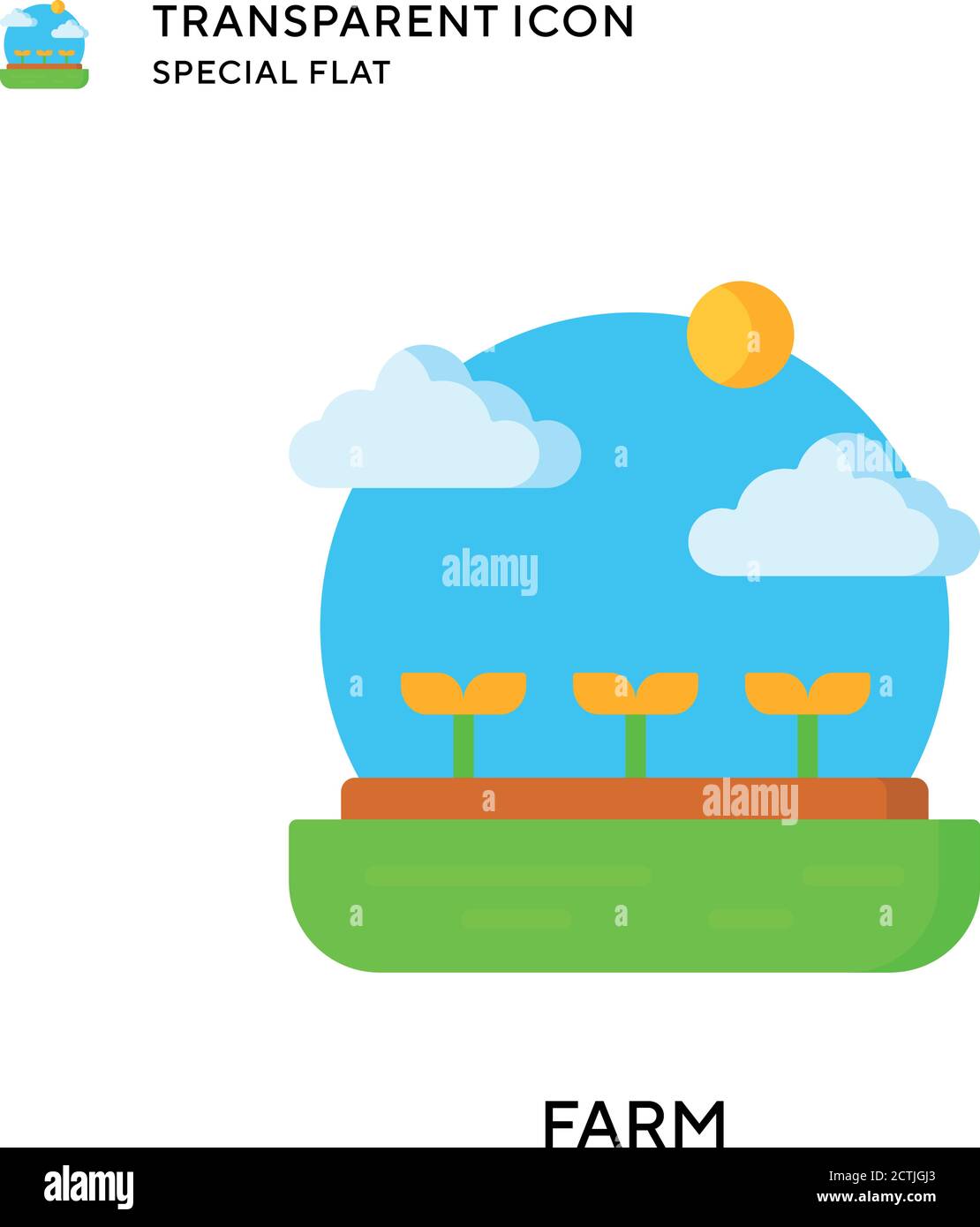 Farm vector icon. Flat style illustration. EPS 10 vector Stock Vector ...