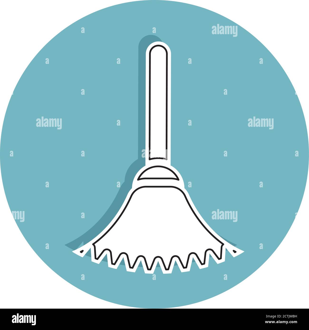 Isolated duster icon. Cleaning products icon - Vector Stock Vector