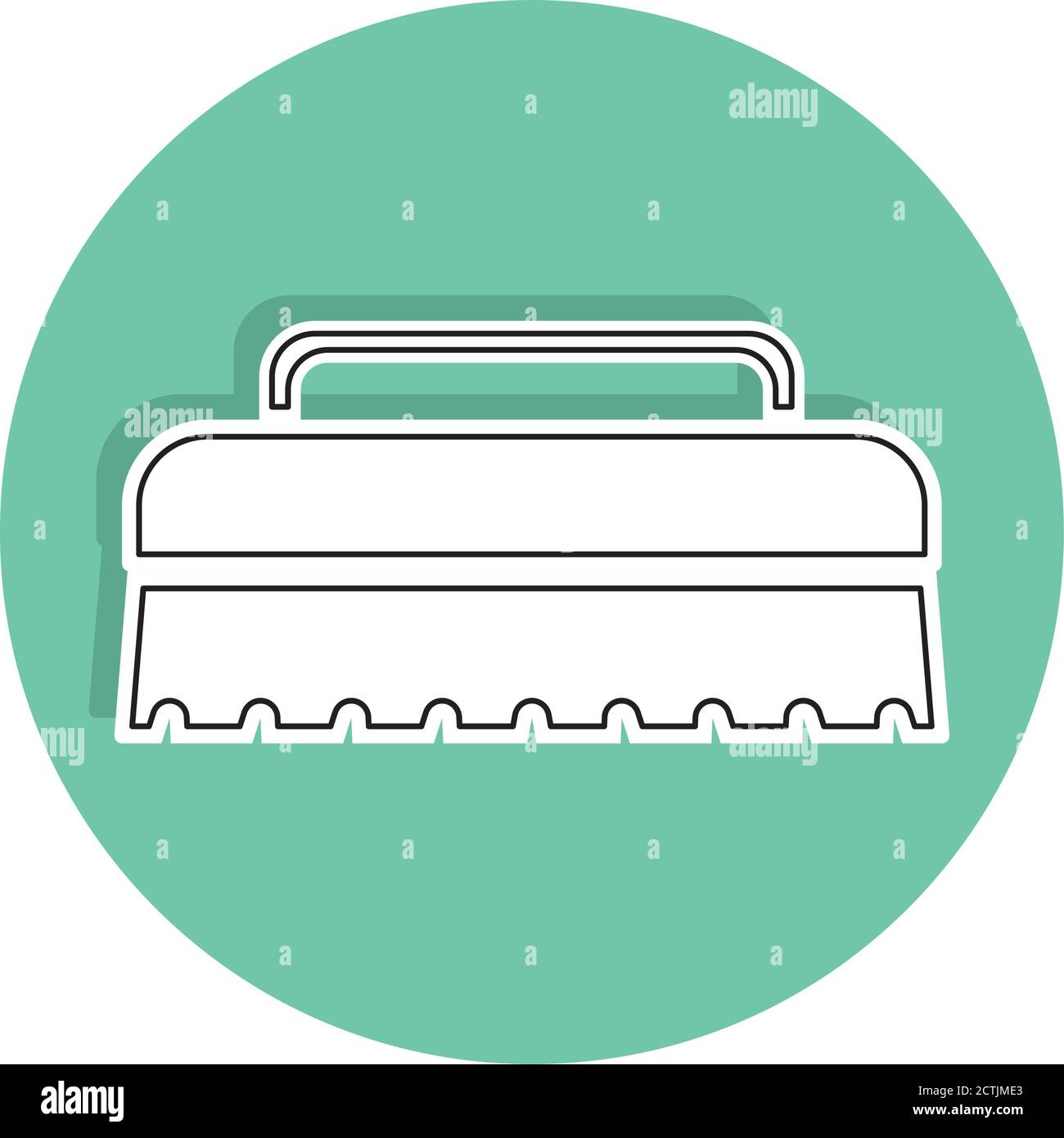 Isolated cleaning brush icon. Cleaning products icon - Vector Stock Vector