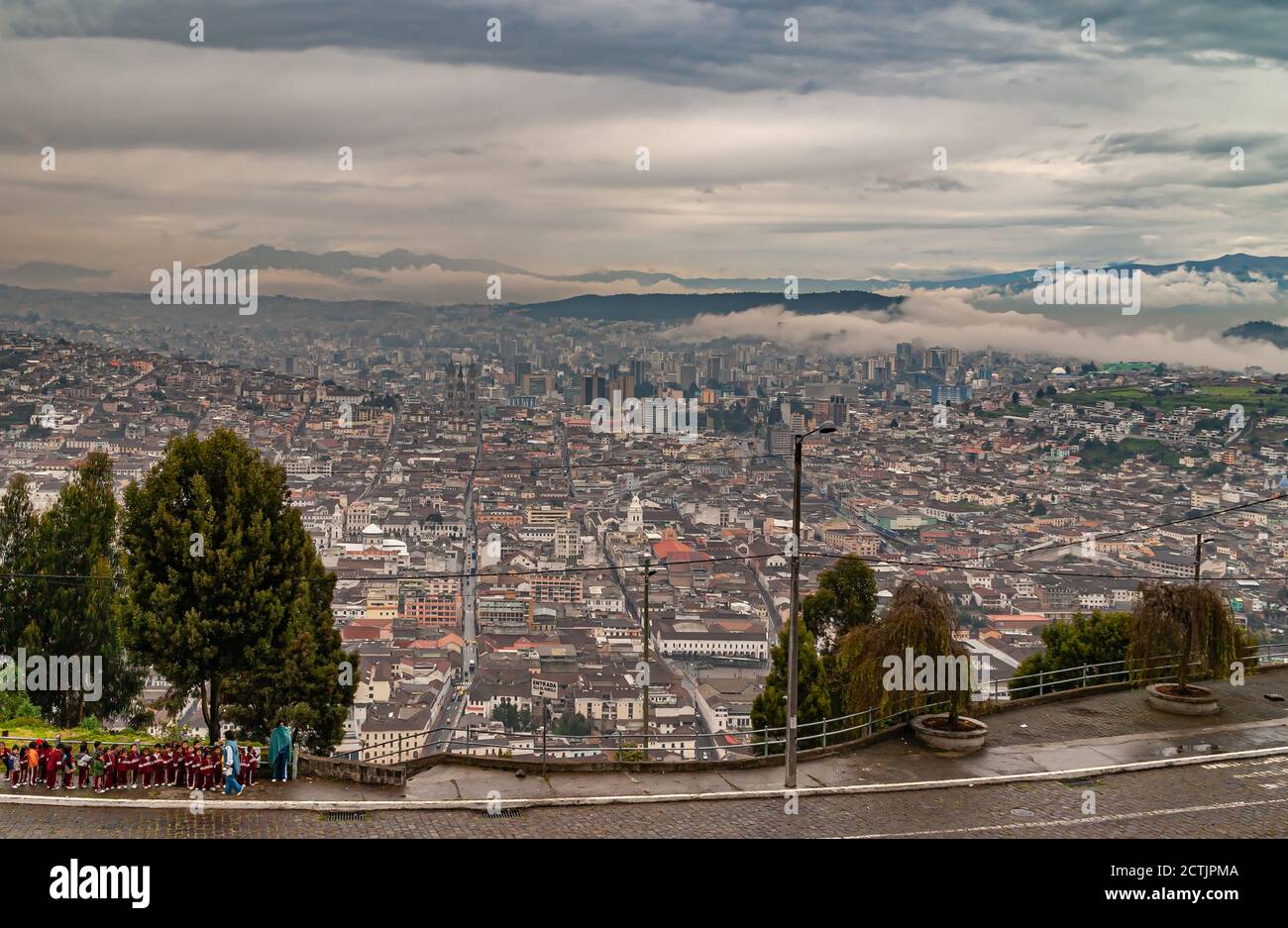 Quito, Ecuador December 2, 2008 Seen from Cerro El Panecillo down