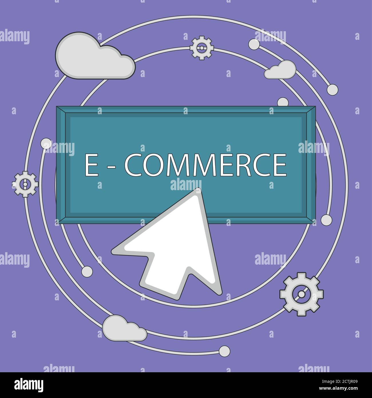 Online commerce illustration. Internet bussiness. E-commerce concept ...