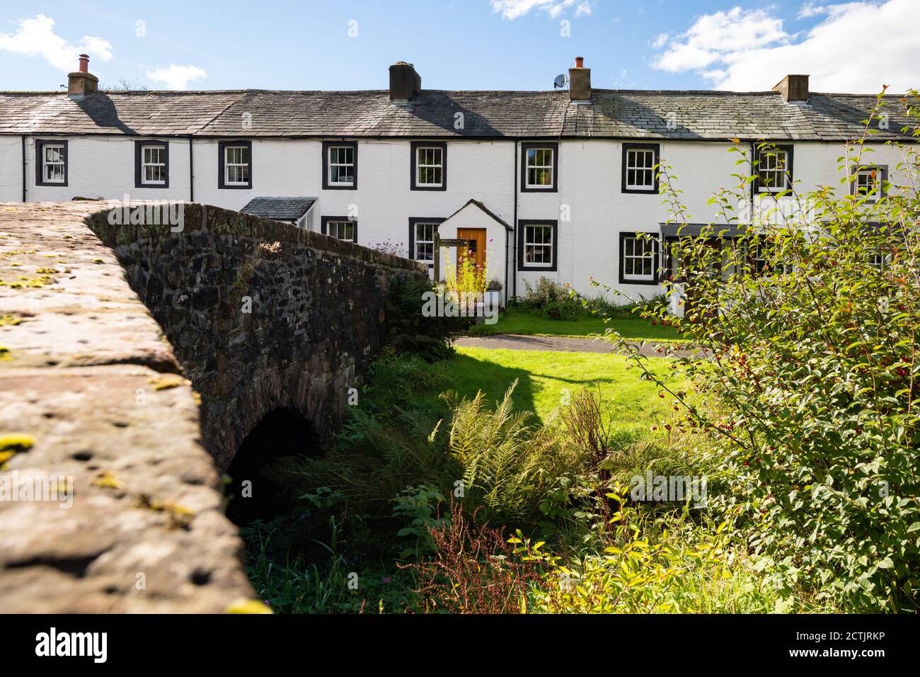 Ennerdale Bridge cottages, Cumbria, England, UK Stock Photo Alamy