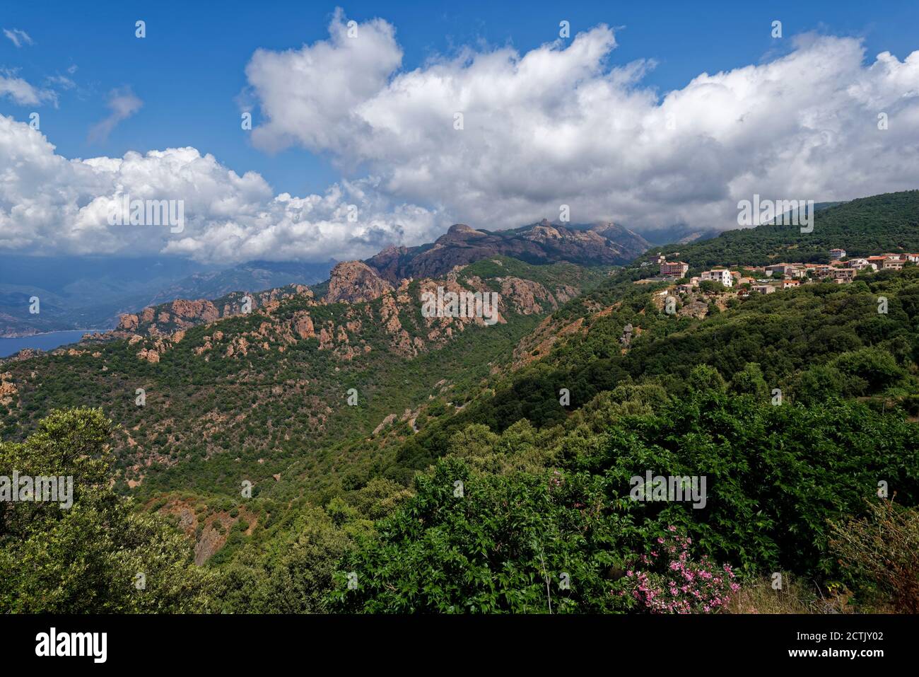 France, Corse-du-Sud, Piana, Calanques de Piana in summer Stock Photo ...