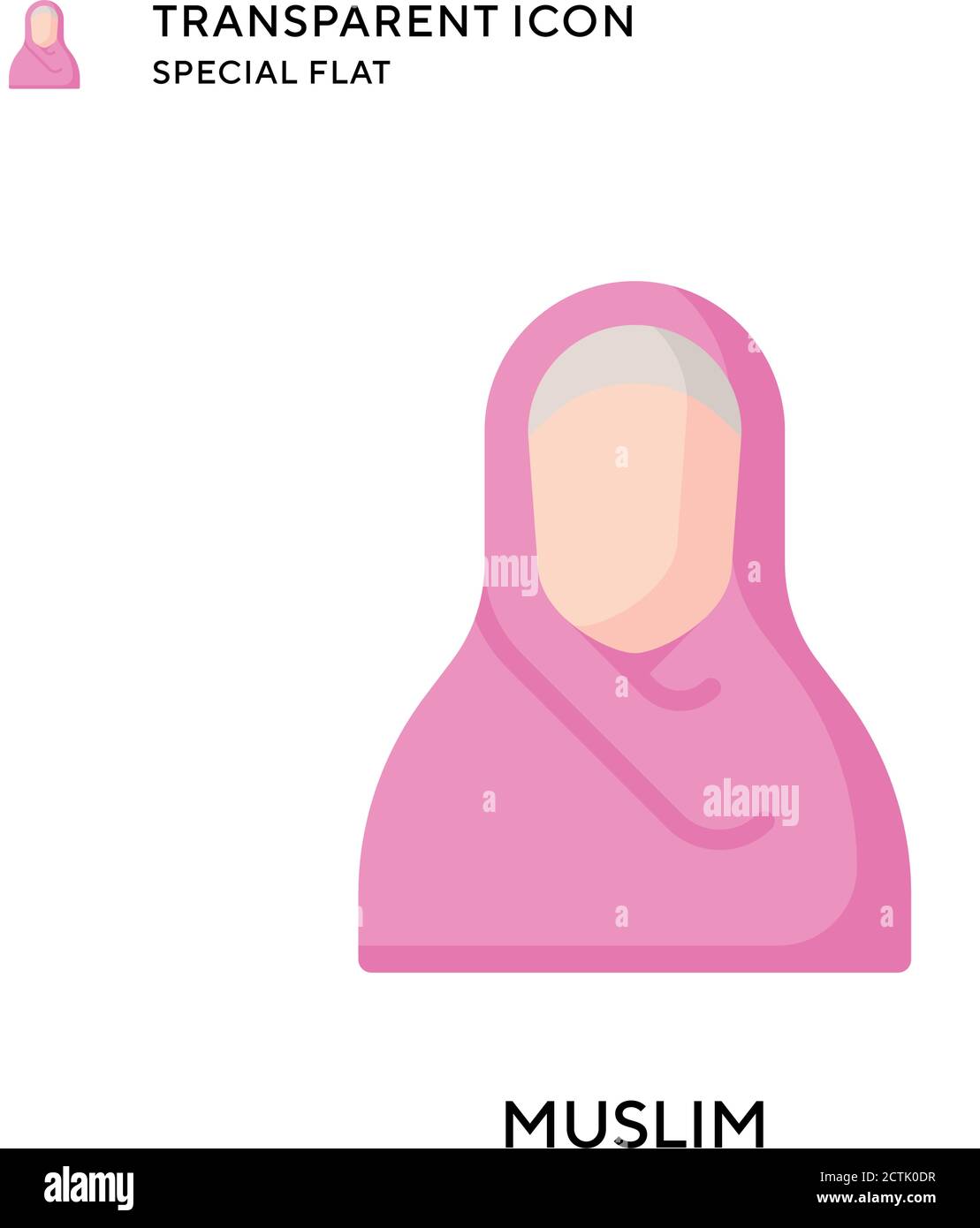 Muslim vector icon. Flat style illustration. EPS 10 vector Stock Vector ...