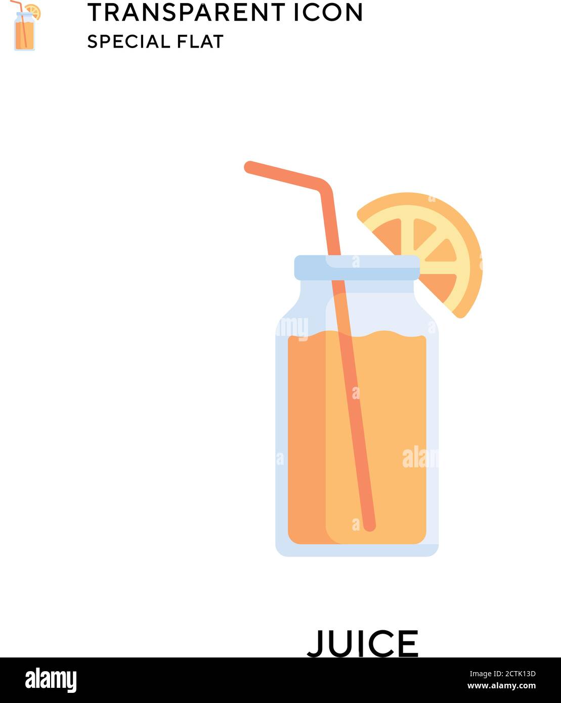 Juice vector icon. Flat style illustration. EPS 10 vector Stock Vector ...