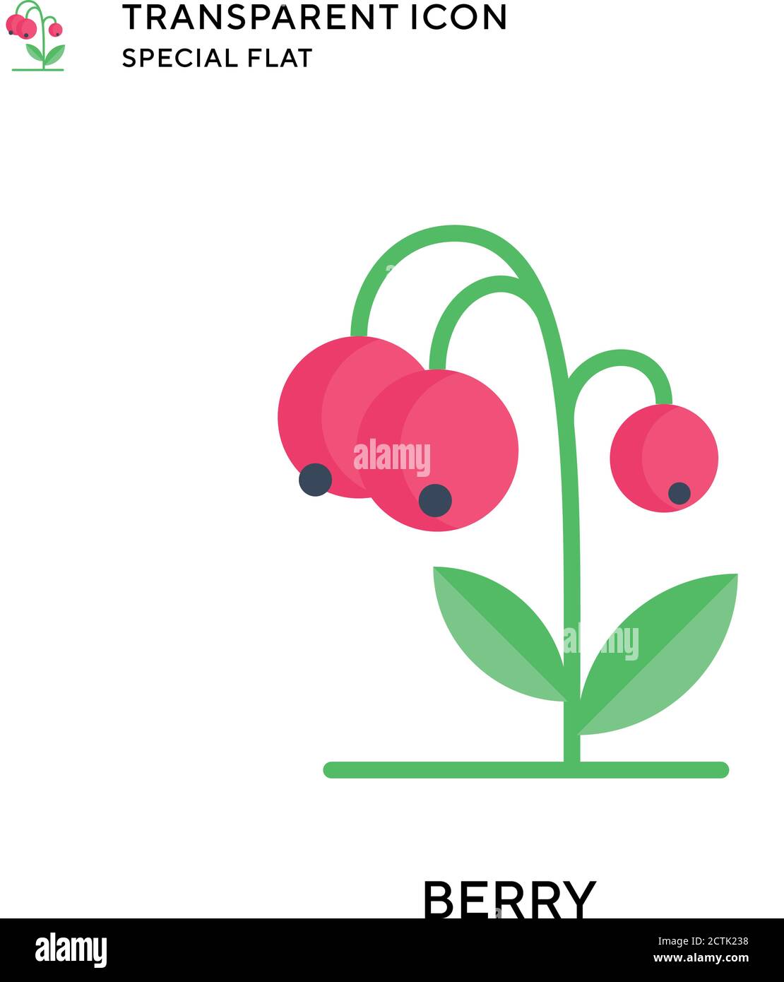 Mixed berries white background style Stock Vector Images - Alamy