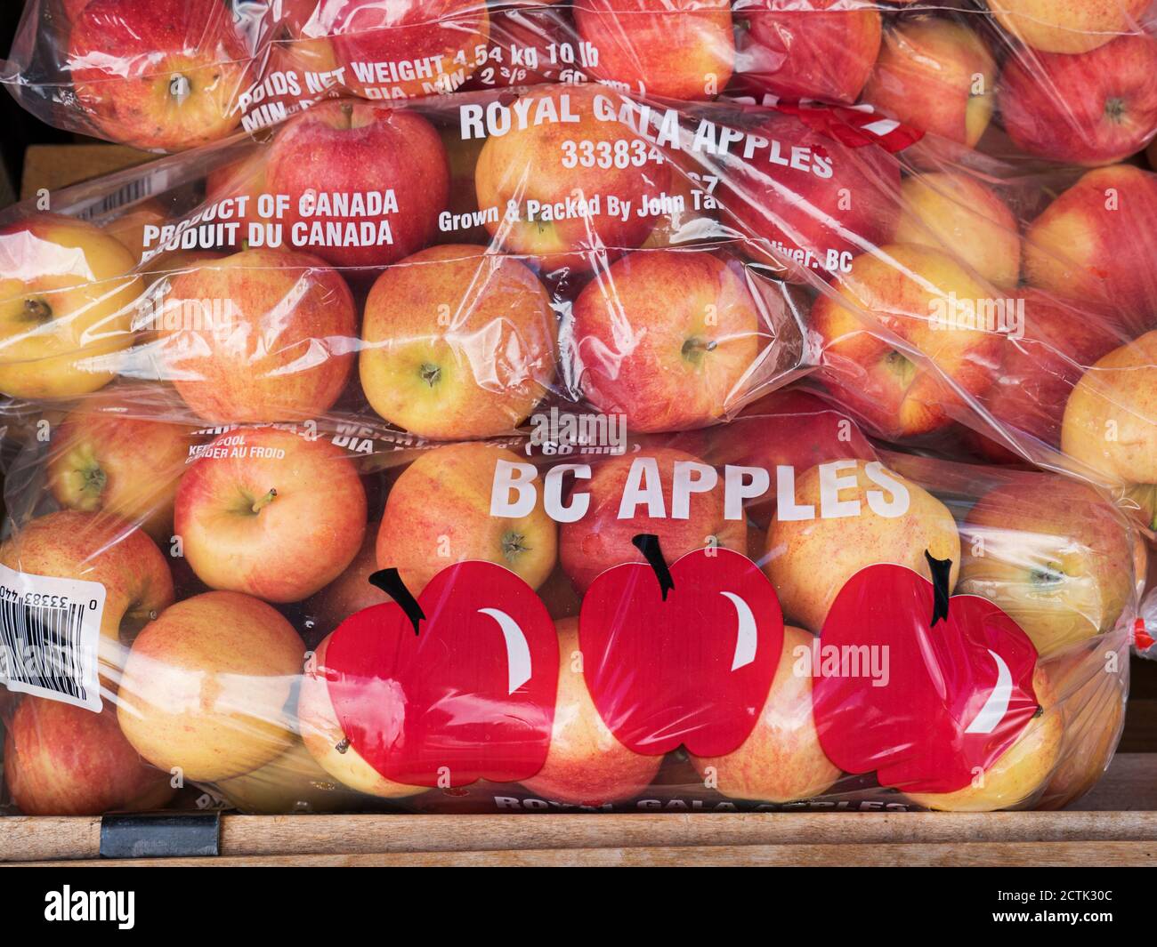 https://c8.alamy.com/comp/2CTK30C/use-of-plastic-in-packaging-by-the-agriculture-and-food-industries-royal-gala-apples-for-sale-in-plastic-bags-2CTK30C.jpg