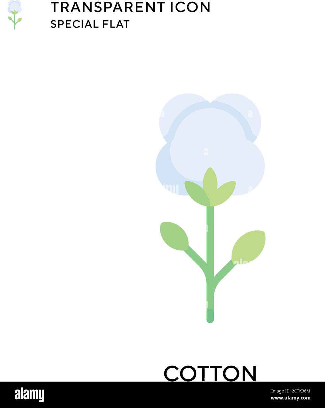 Cotton vector icon. Flat style illustration. EPS 10 vector Stock Vector ...