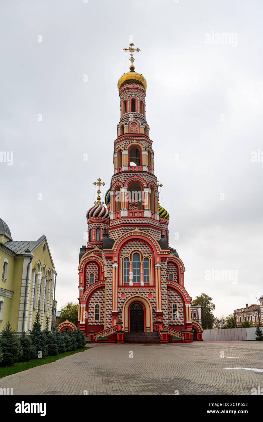 Russia, Tambov Oblast, Tambov, Facade of Ascension Monastery Stock ...