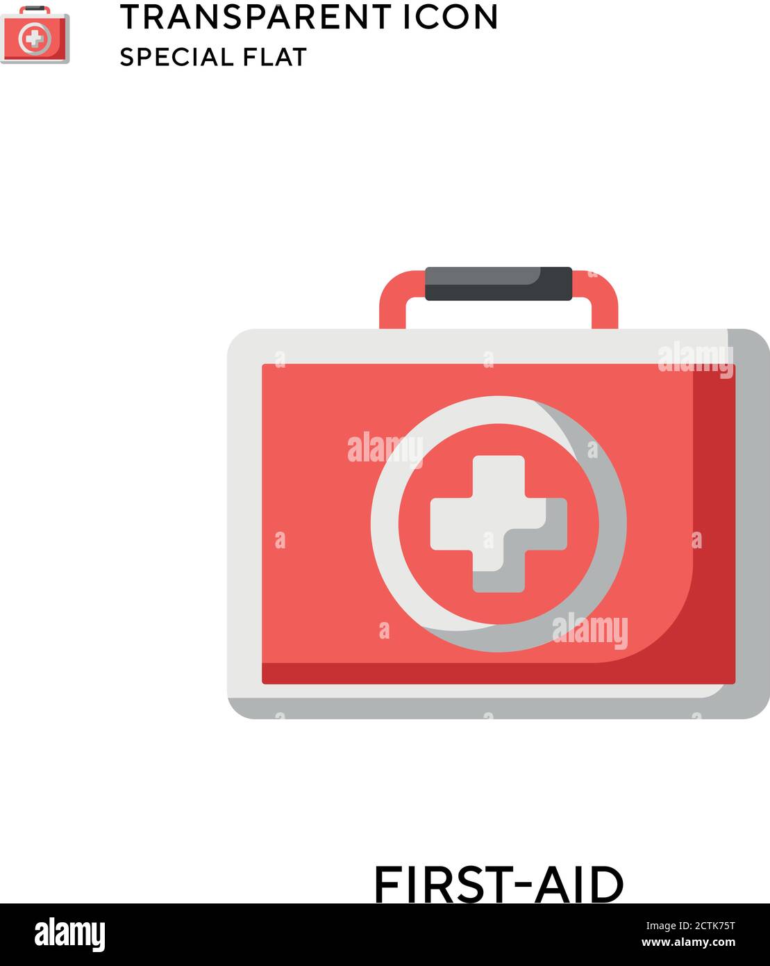 Firstaid vector icon. Flat style illustration. EPS 10 vector Stock