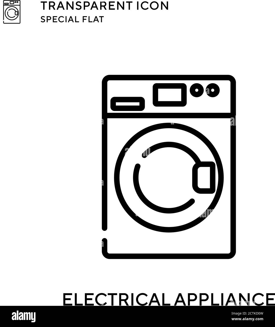 Electrical appliance vector icon. Flat style illustration. EPS 10 vector. Stock Vector