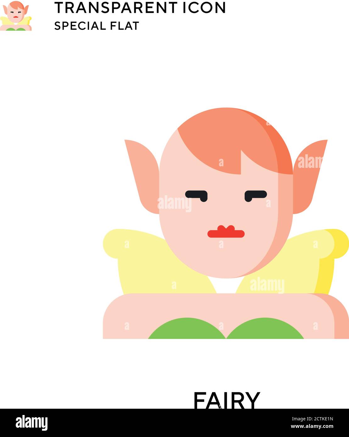 Princess and butterfly vector art Cut Out Stock Images & Pictures - Alamy