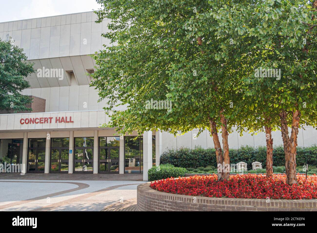 Huntsville Alabama,Von Braun Convention Center centre entrance front,Concert Hall Stock Photo