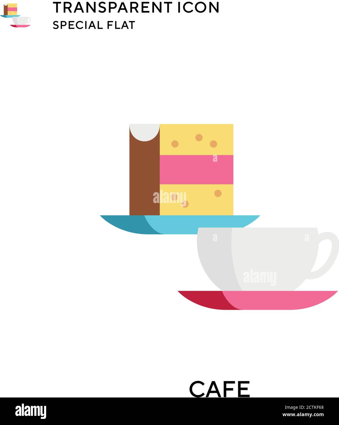 Cafe vector icon. Flat style illustration. EPS 10 vector Stock Vector ...