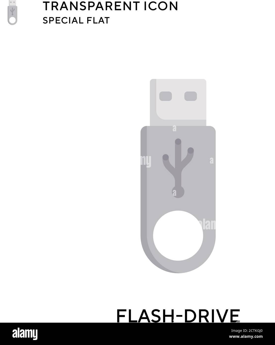 Flash-drive vector icon. Flat style illustration. EPS 10 vector Stock ...