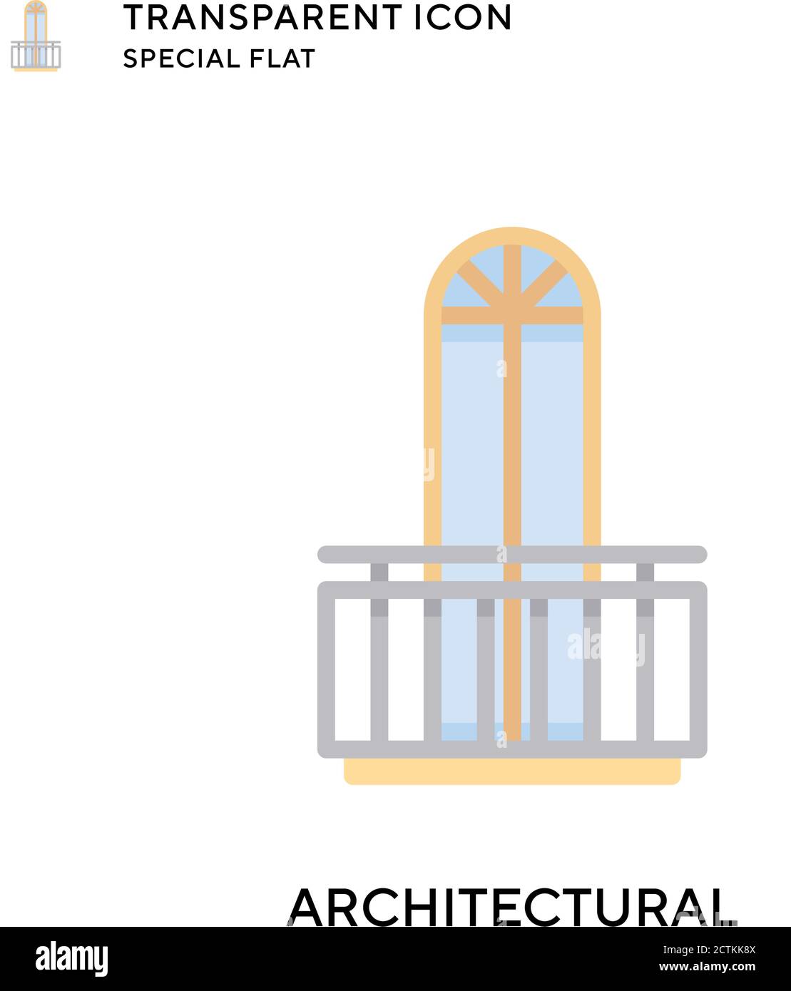 Architectural vector icon. Flat style illustration. EPS 10 vector Stock ...