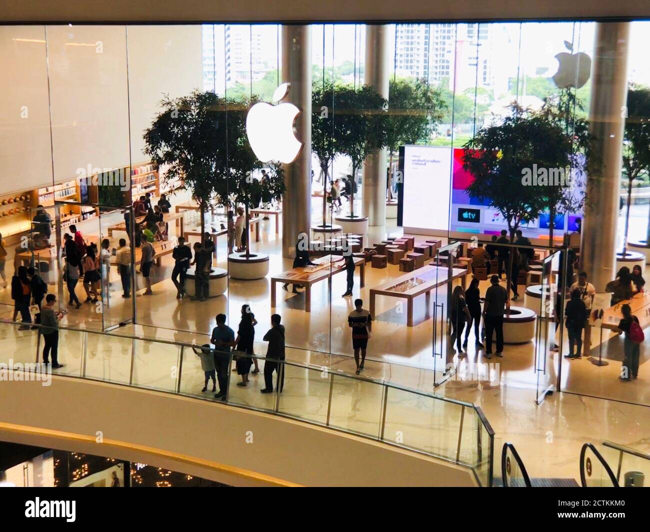 Apple store Icon Siam, shopping, centre, mall, Bangkok, Thailand Stock