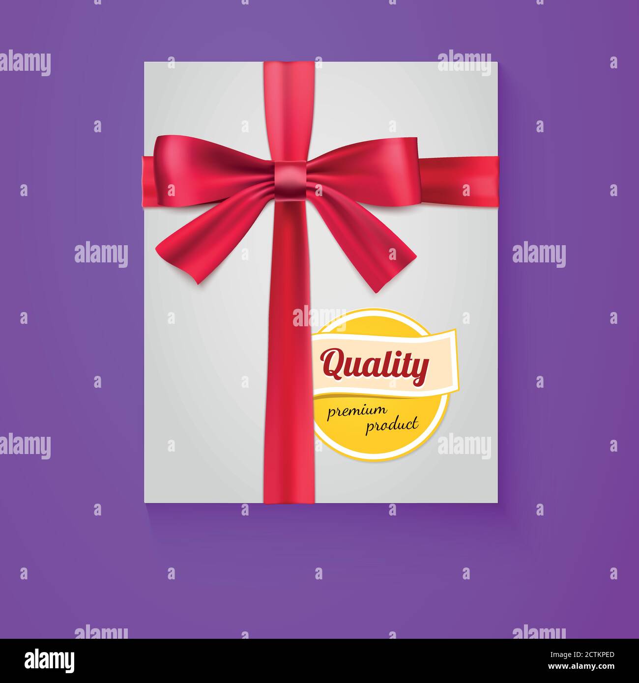 Premium Vector  Thin red ribbon with bow