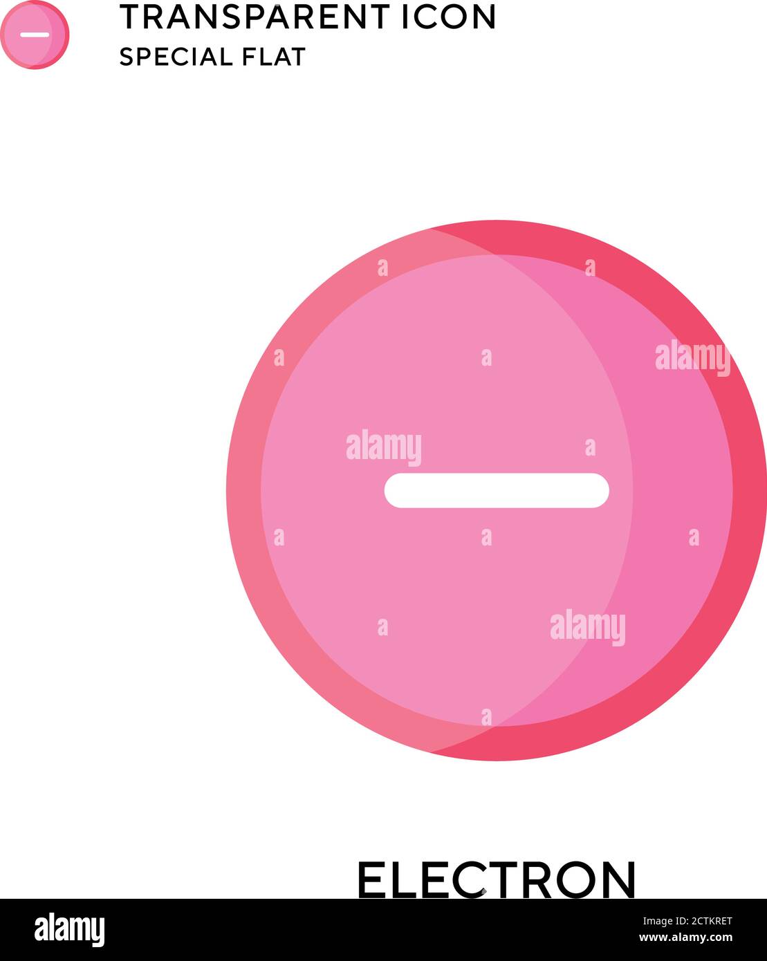 Electron vector icon. Flat style illustration. EPS 10 vector Stock ...