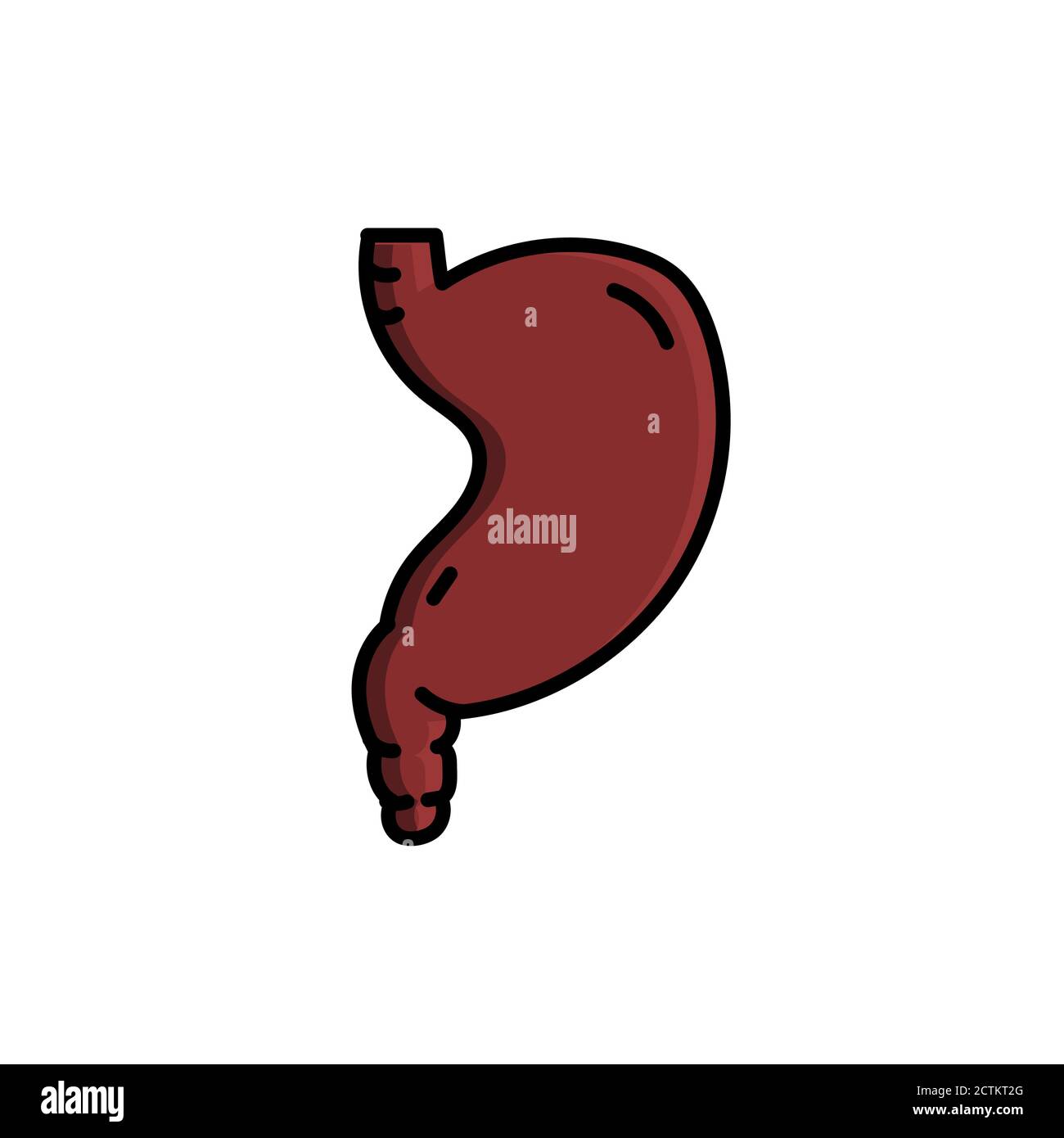 stomach vector design template illustration Stock Vector
