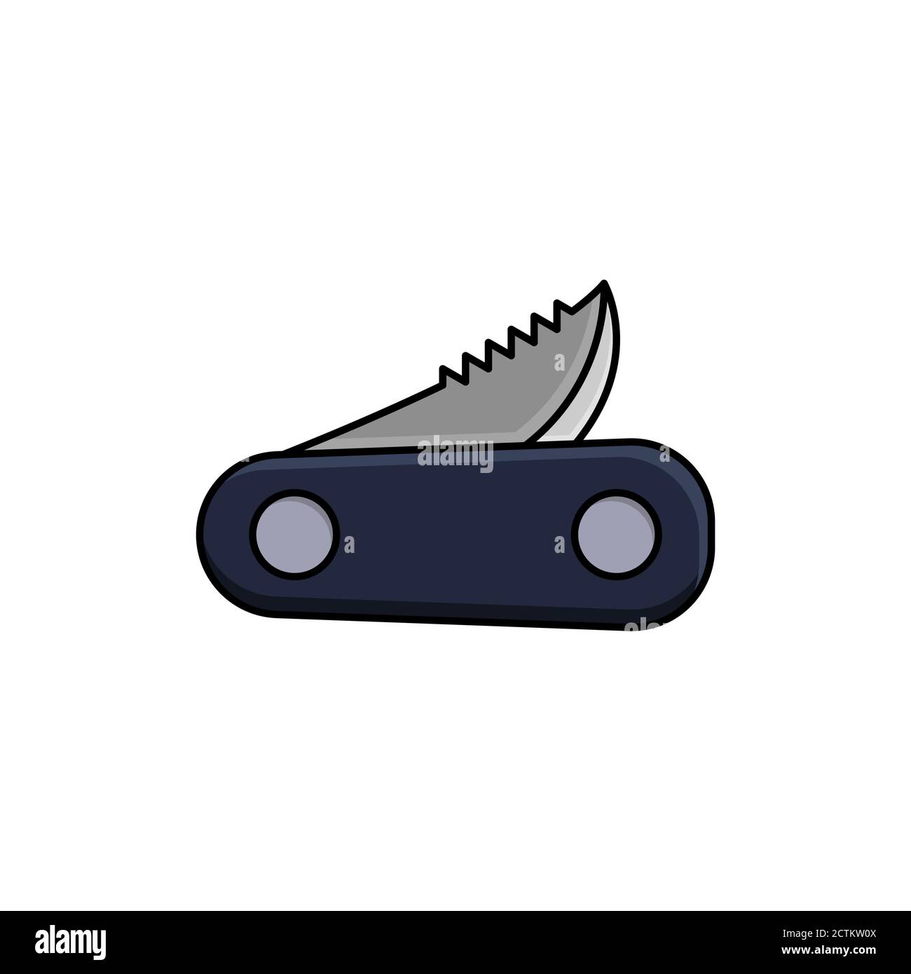 penknife vector design template illustration Stock Vector