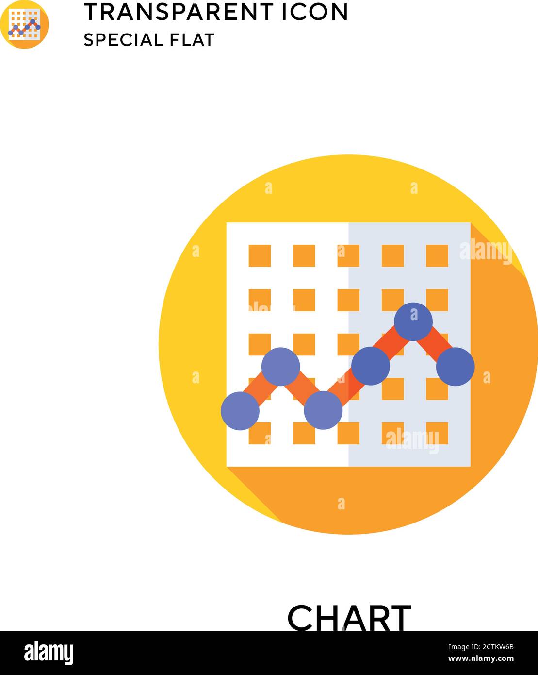 Chart vector icon. Flat style illustration. EPS 10 vector Stock Vector ...