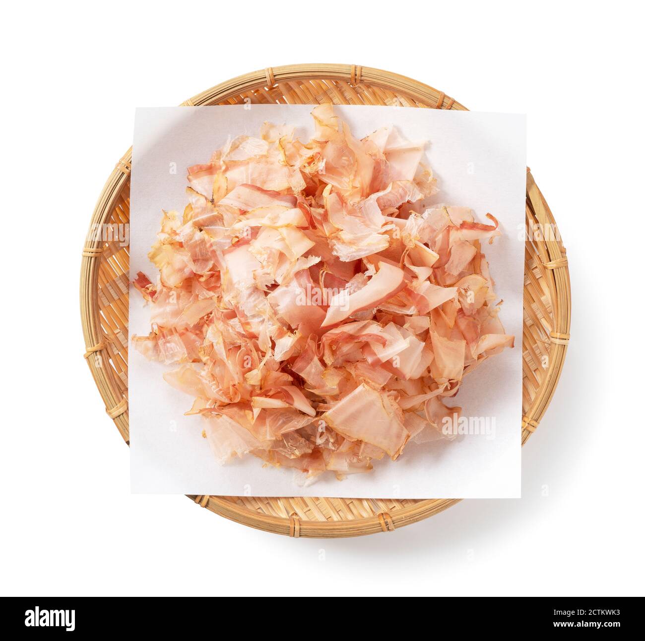 Traditional Japanese food in a colander. Katsuobushi Stock Photo Alamy